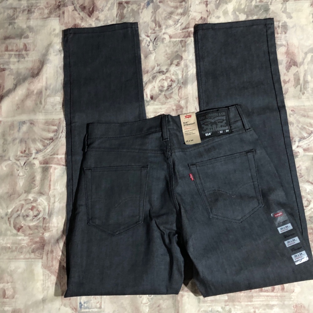 Levi's 514 Men's Black Straight Fit Jeans